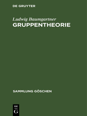 cover image of Gruppentheorie